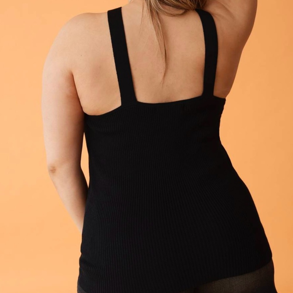 NWOT Additionelle Ribbed keyhole top size X - Picture 5 of 11